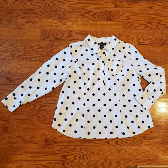 Lane Bryant Tops - Lane Bryant Polka Dot Shirt